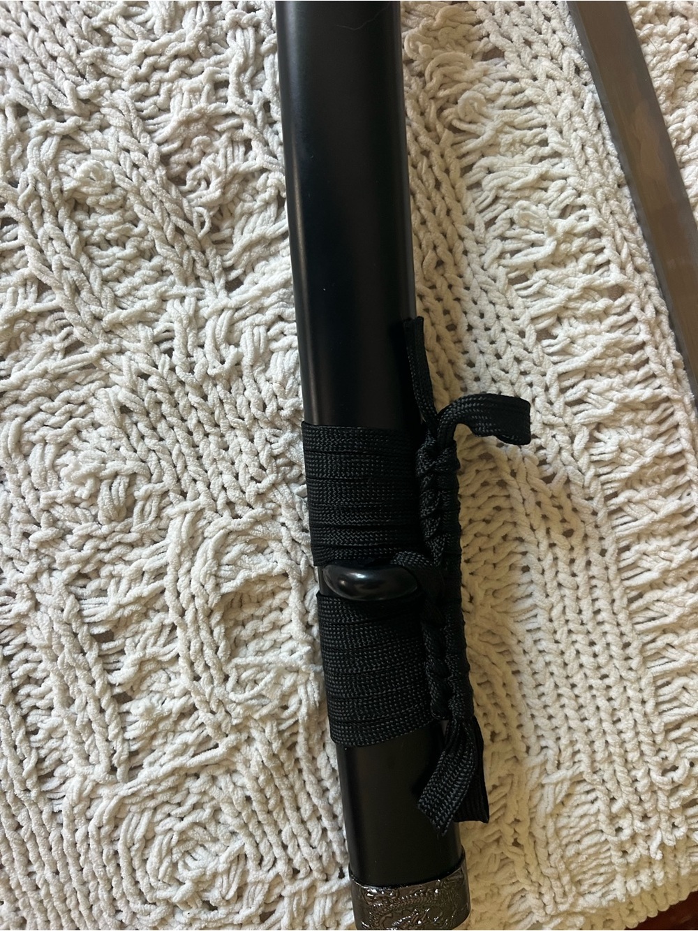 37” Samurai Sword Katana 26” stainless Blade Black Wrap the last samurai sword